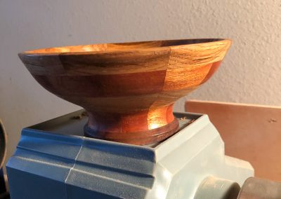 Lathe-turned Wooden Bowl